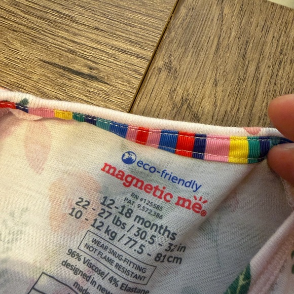 Magnetic Me Floral Footie - Picture 4 of 4